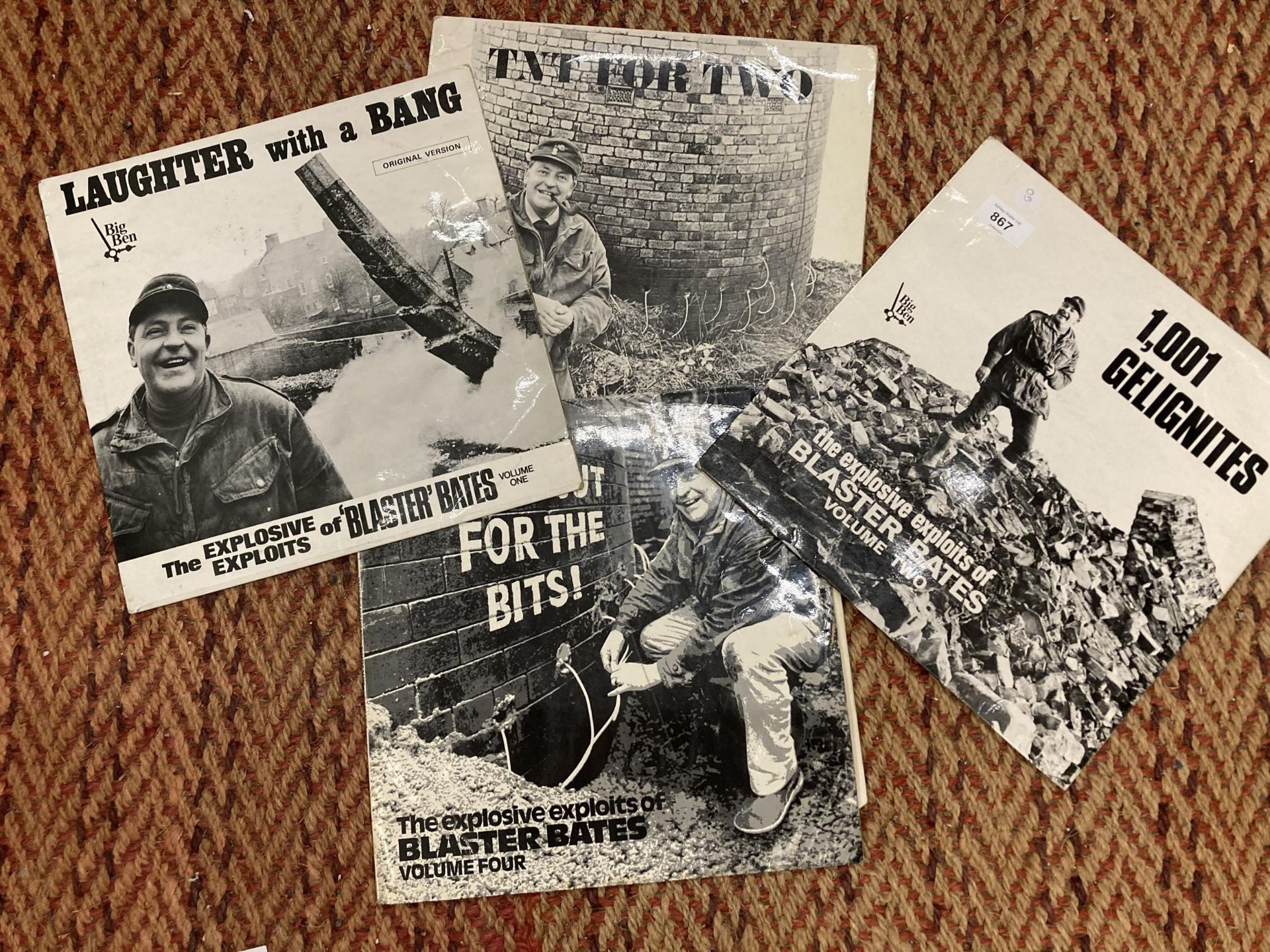 FOUR BLASTER BATES VINYL LP'S