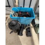 AN ASSORTMENT OF ITEMS TO INCLUDE WATER PUMPS ETC