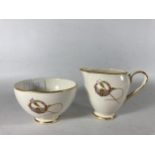 TWO PIECES OF IRISH ARKLOW POTTERY 'TARA BROOCH' TO INCLUDE A CREAM JUG AND SUGAR BOWL