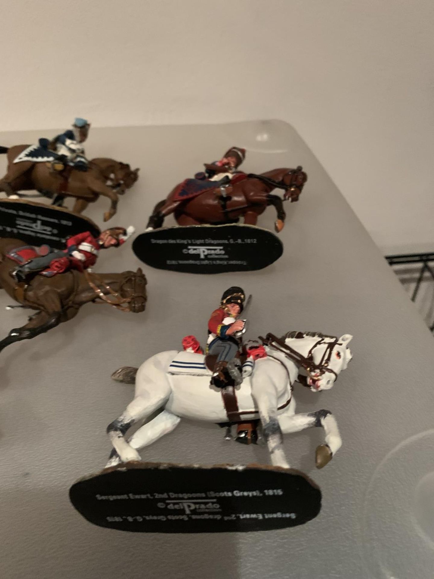 ELEVEN DEL PRADO DIE CAST NAPOLIONIC ERA FIGURES OF BRITISH SOLDIERS ON HORSEBACK TO INCLUDE - Bild 7 aus 7