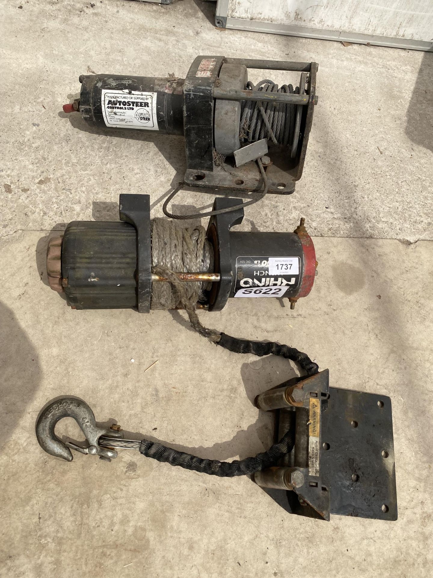 TWO CAR WINCHES TO INCLUDE A RHINO ETC