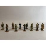 THIRTEEN DEL PRADO DIE CAST WORLD WAR TWO FIGURES OF SOLDIERS TO INCLUDE GERMAN, JAPANESE,