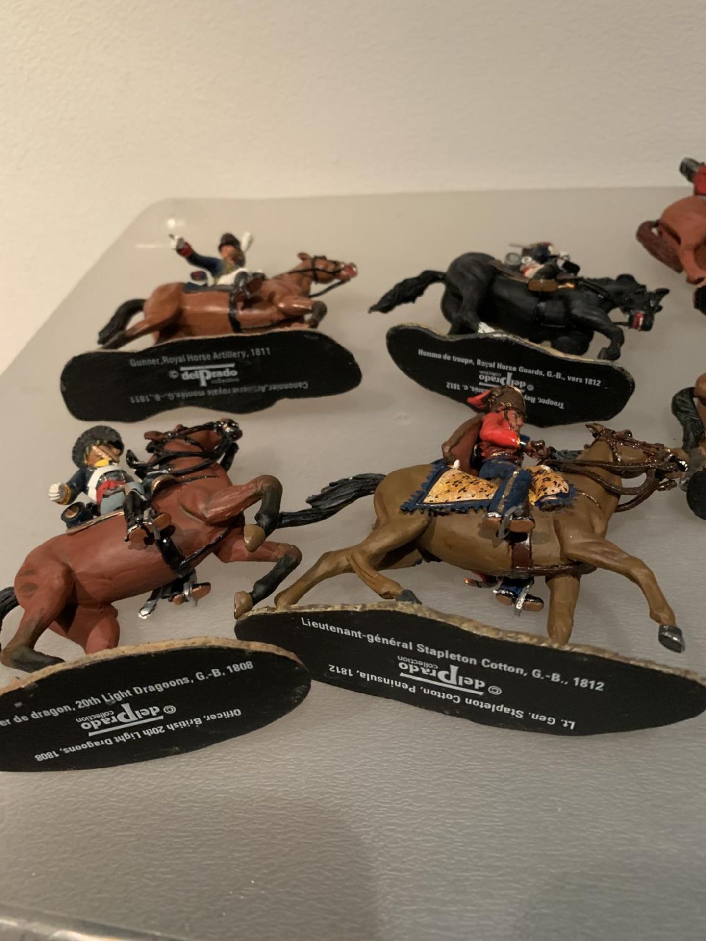 ELEVEN DEL PRADO DIE CAST NAPOLIONIC ERA FIGURES OF BRITISH SOLDIERS ON HORSEBACK TO INCLUDE - Bild 5 aus 7