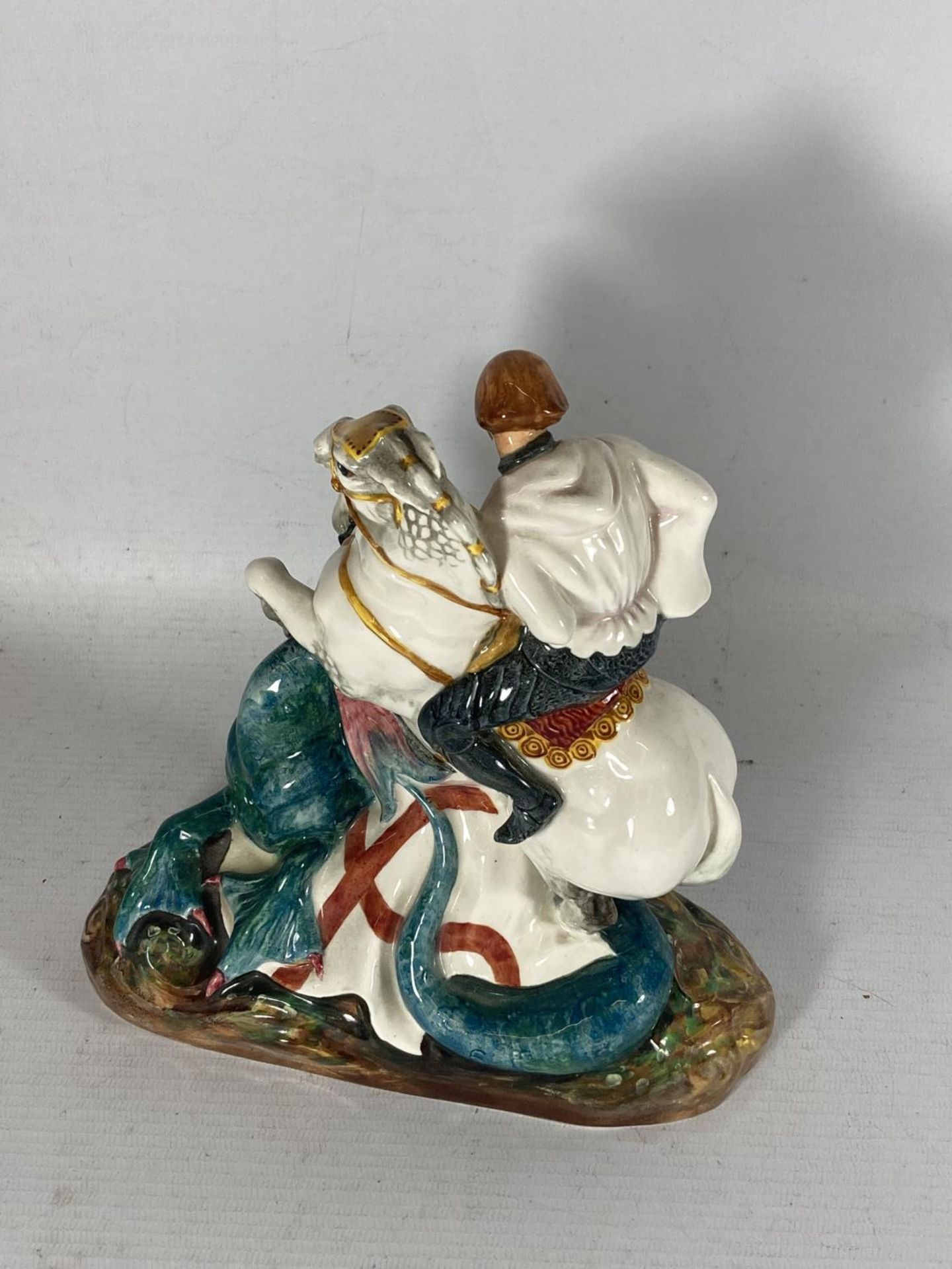 A ROYAL DOULTON FIGURE ST GEORGE HN 2051 - Image 2 of 3