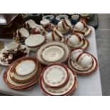 A LARGE ROYAL LEIGHTON VINTAGE PART DINNER SERVICE