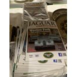 A LARGE COLLECTION OF JAGUAR ENTHUSIAST MAGAZINES