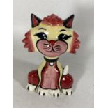 A LORNA BAILEY HANDPAINTED AND SIGNED CAT - SHEBA