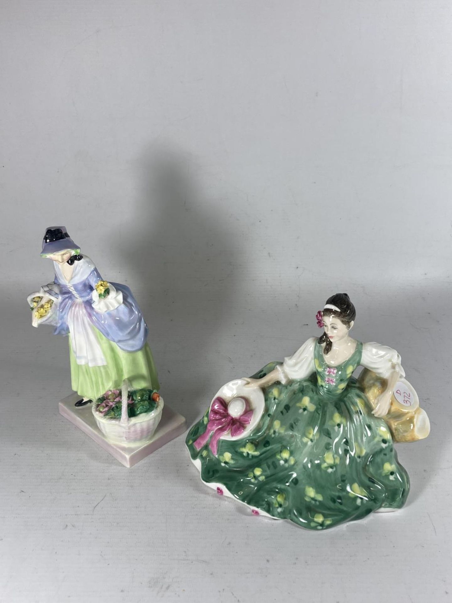 TWO ROYAL DOULTON FIGURES SPRING FLOWERS AND ELYSE