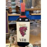 A WOODEN WINE SIGN HEIGHT 80CM