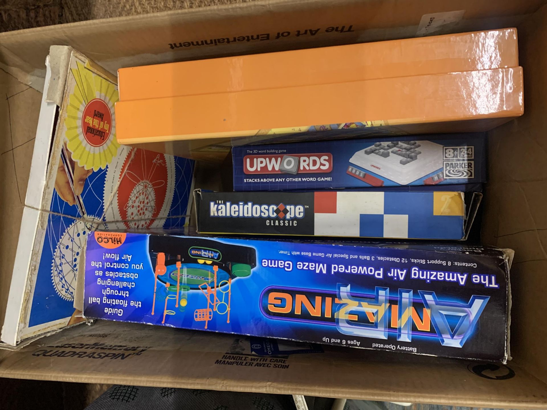 A BOX OF VINTAGE GAMES