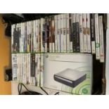 A QUANTITY OF XBOX 360 GAMES AND DVD PLAYER TO INCLUDE FIFA, HALO ETC