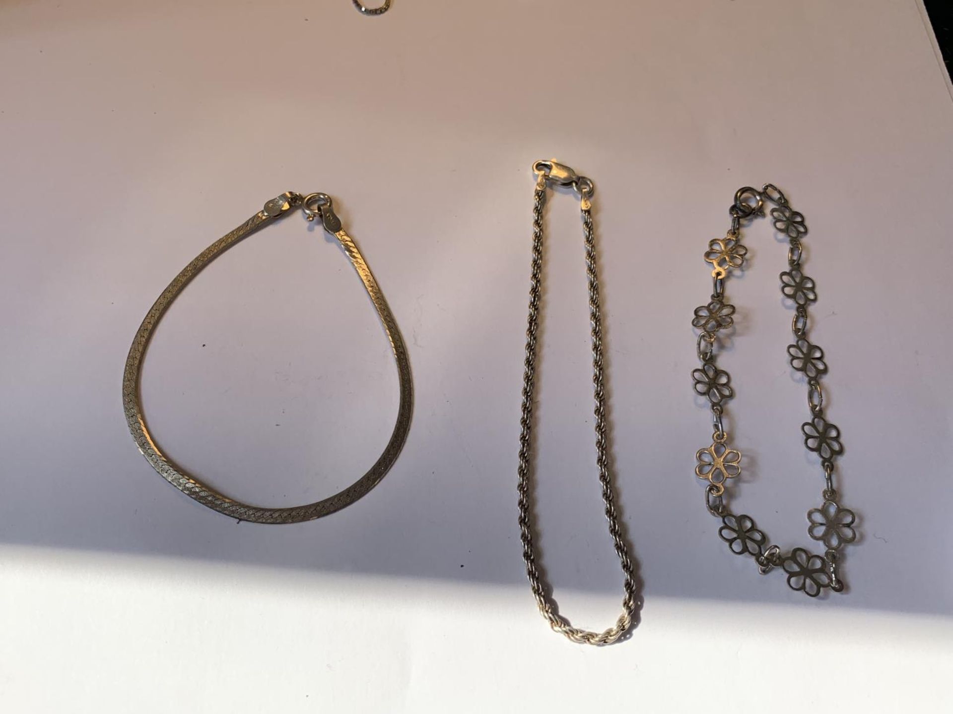 SIX SILVER BRACELETS - Image 3 of 3