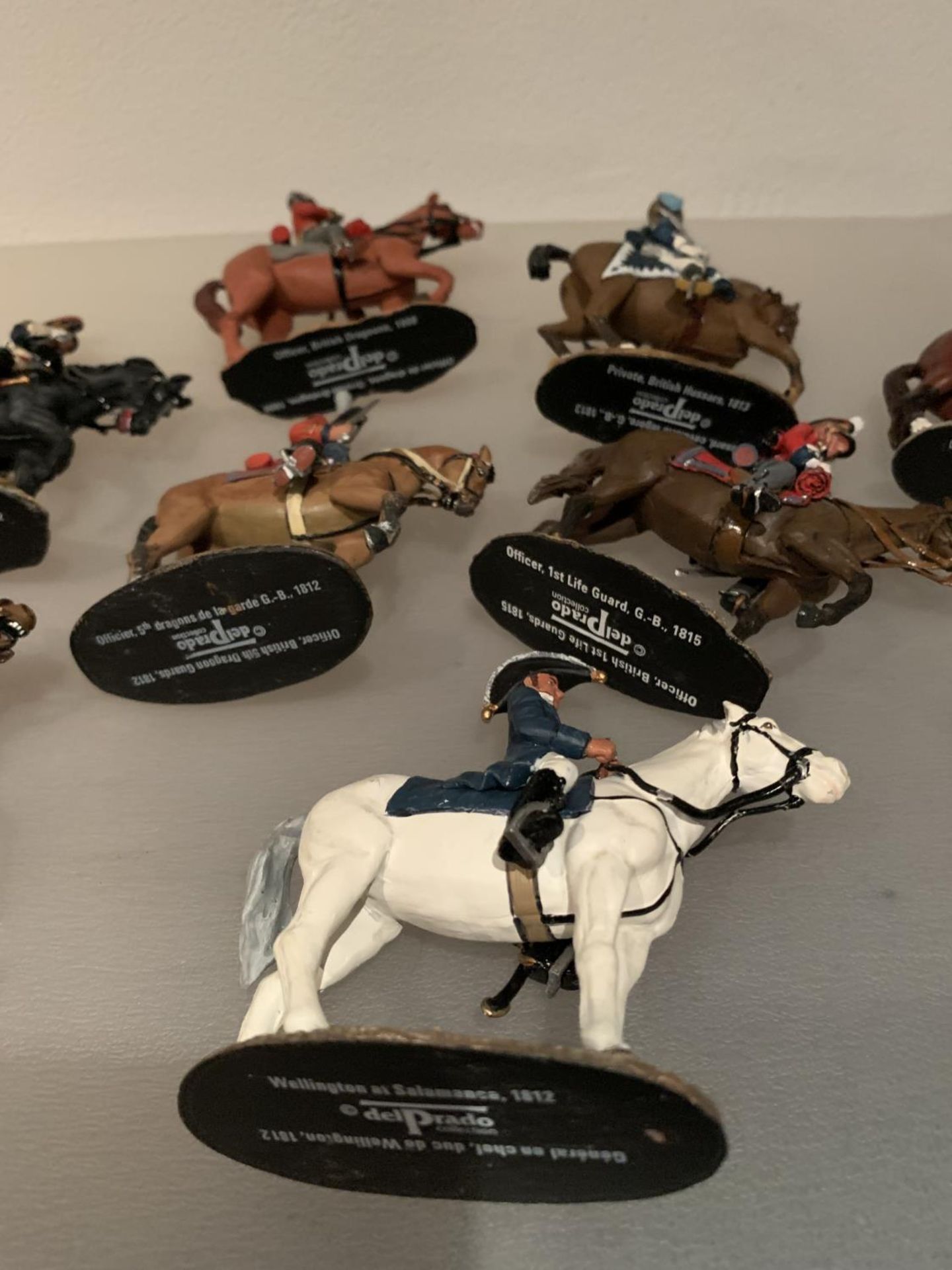 ELEVEN DEL PRADO DIE CAST NAPOLIONIC ERA FIGURES OF BRITISH SOLDIERS ON HORSEBACK TO INCLUDE - Bild 6 aus 7