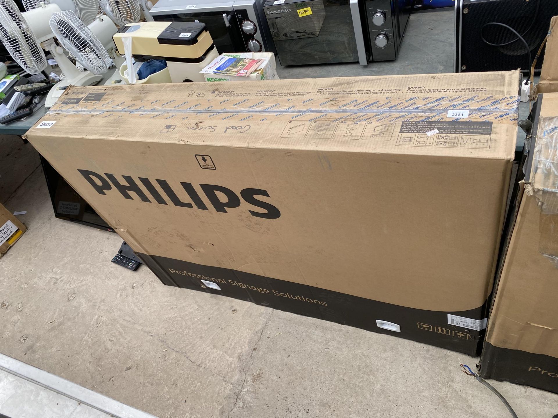 A PHILIPS 55" FLATSCREEN MONITOR