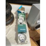 AS NEW AND BOXED TWO INDUSTRIAL SWITCHGEAR SOCKETS AND AN AQUASEAL SOCKET OUTLET