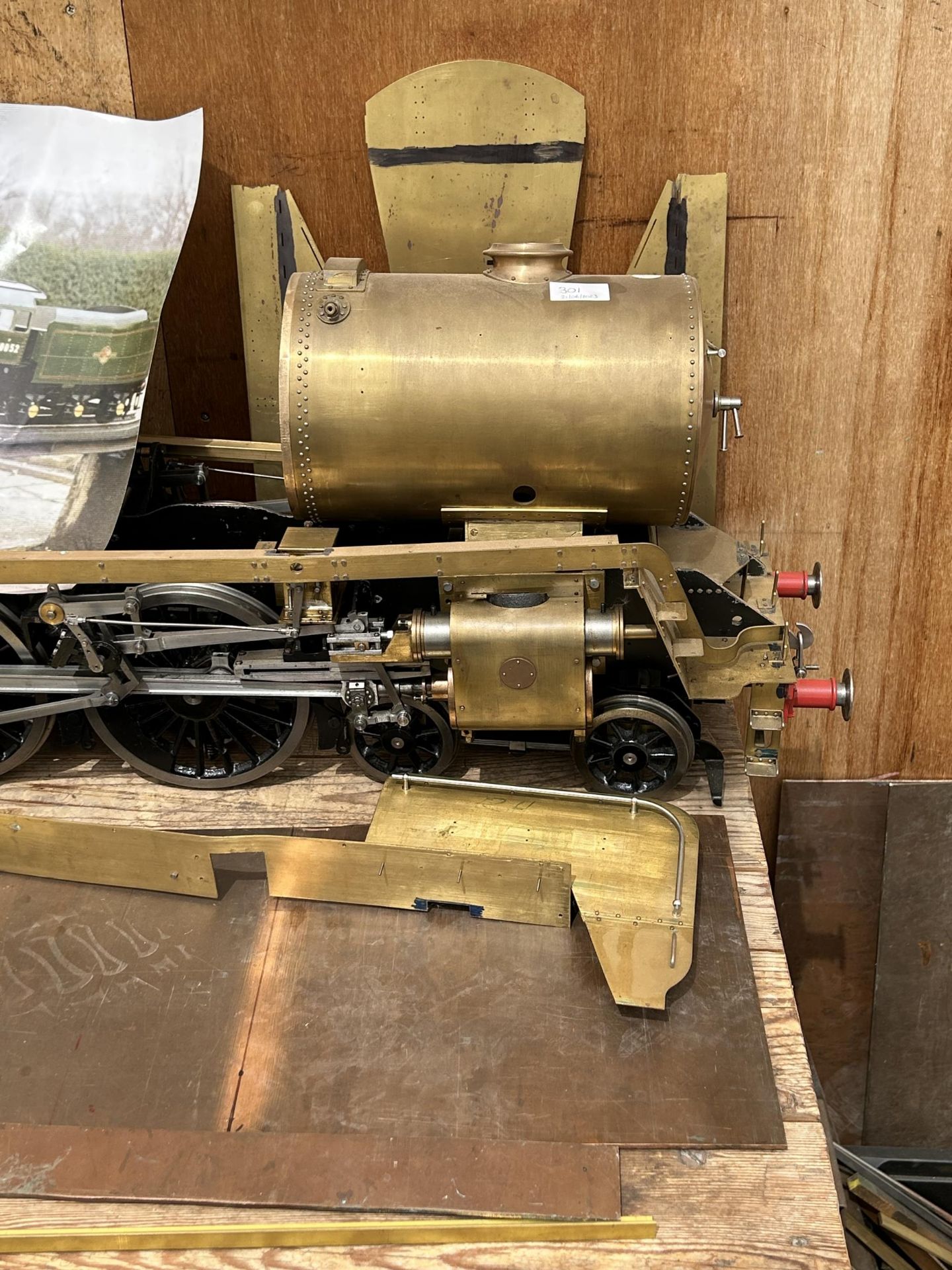 A 5 INCH GAUGE STEAM LOCOMOTIVE, THIS IS A PART SCRATCH BUILT PROJECT MADE FROM BRASS, COPPER AND - Image 7 of 7