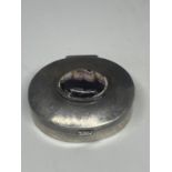 A HALLMARKED SILVER PILL BOX