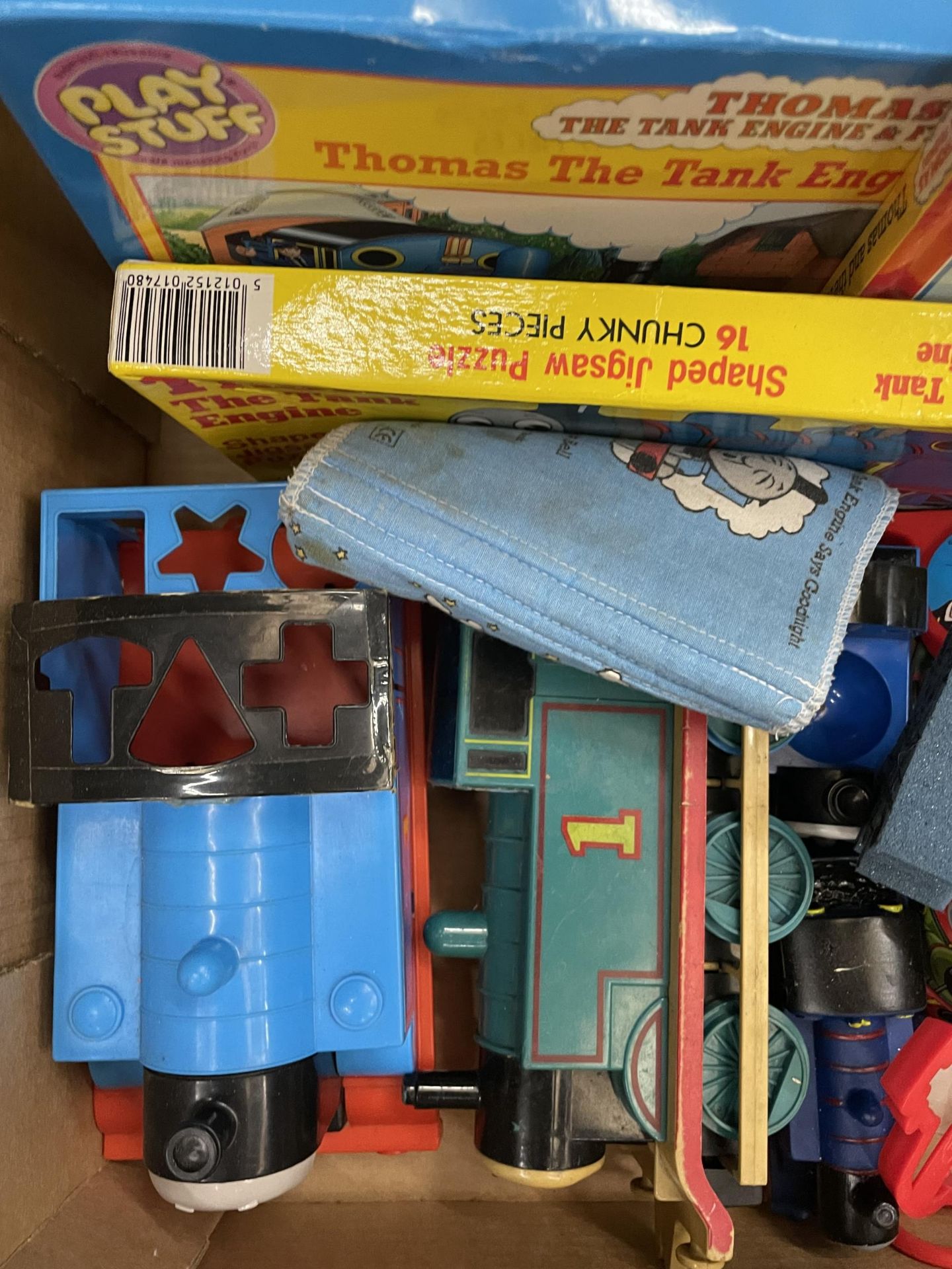 TWO BOXES OF THOMAS RELATED ITEMS, FIGURES AND BOOKS - Image 2 of 4