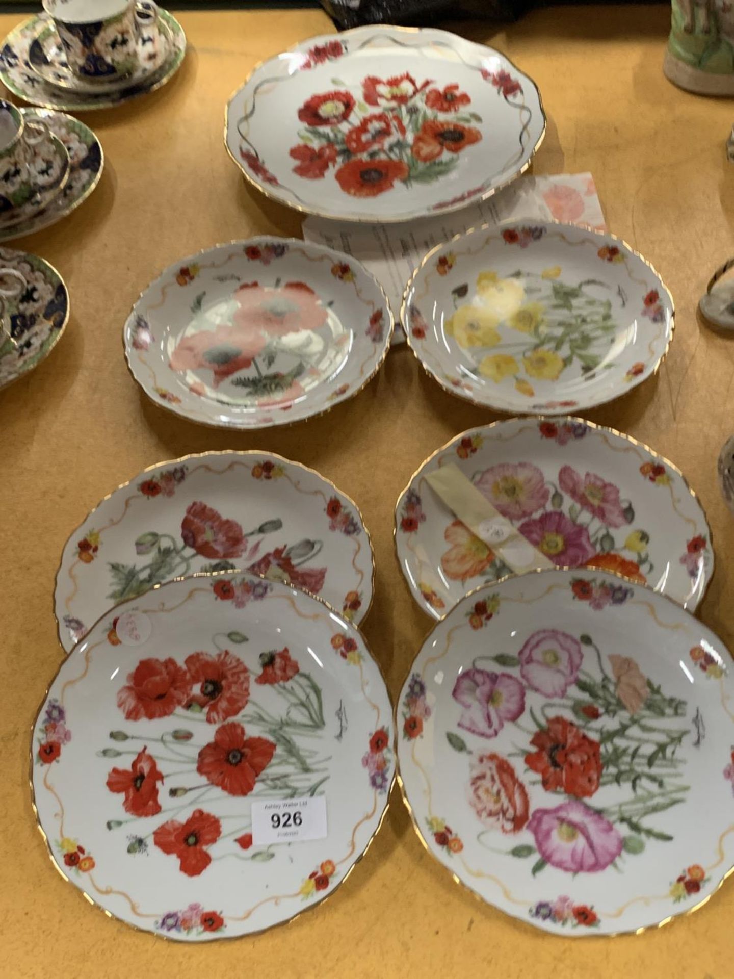A COLLECTION OF ROYAL LEGION POPPY DESIGN CABINET PLATES