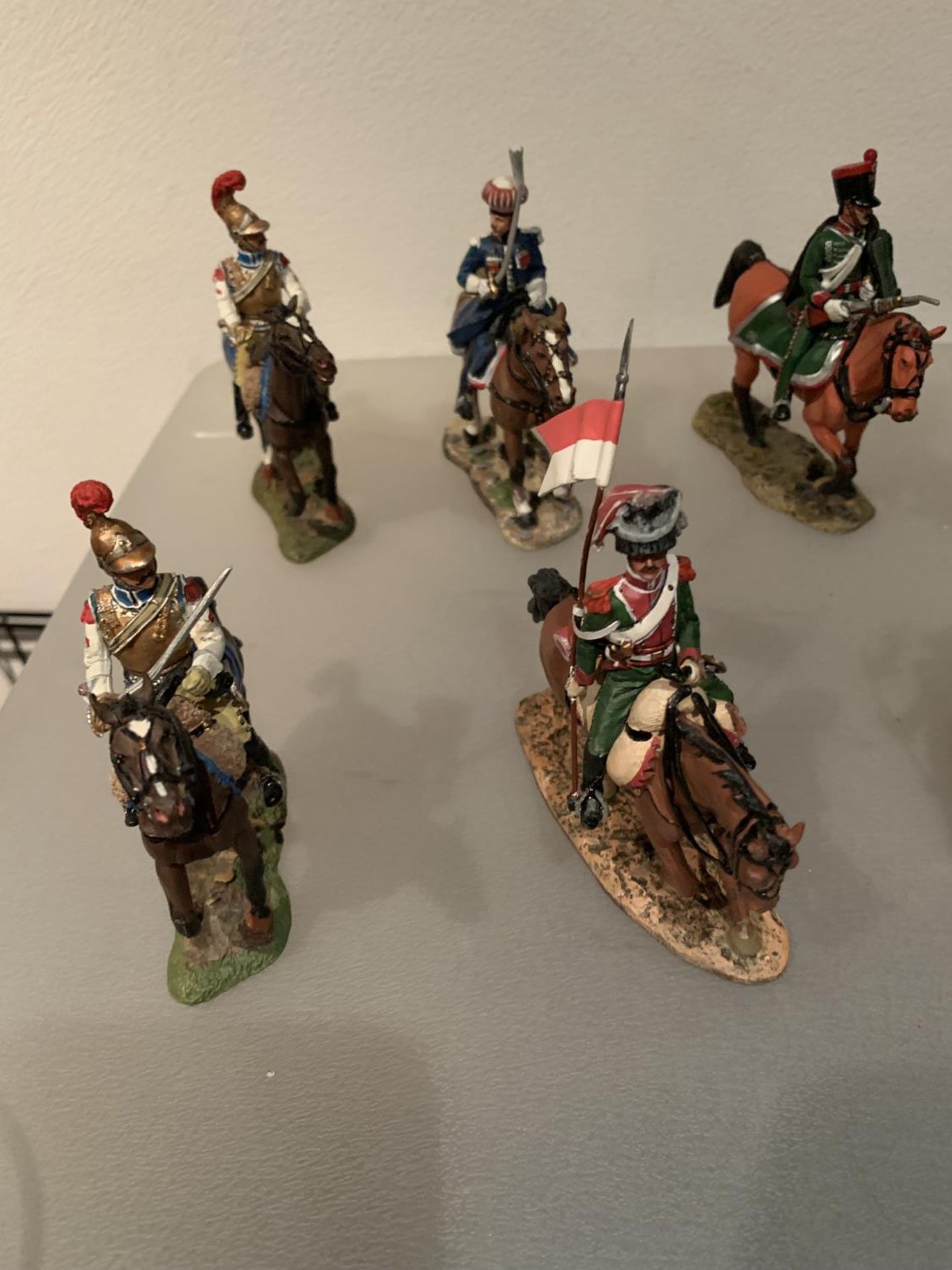 ELEVEN DEL PRADO DIE CAST NAPOLIONIC ERA FIGURES OF FRENCH SOLDIERS ON HORSEBACK - Image 2 of 6