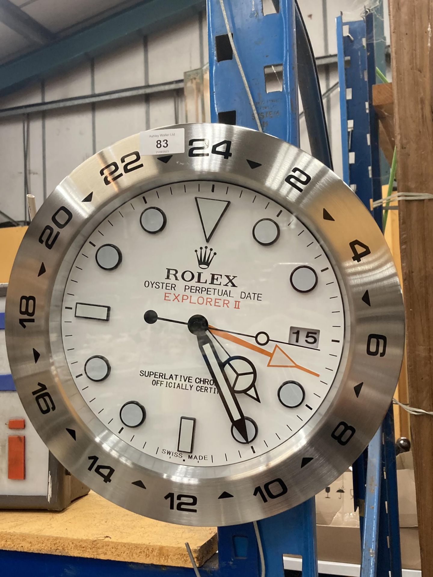 A DEALERS WALL CLOCK