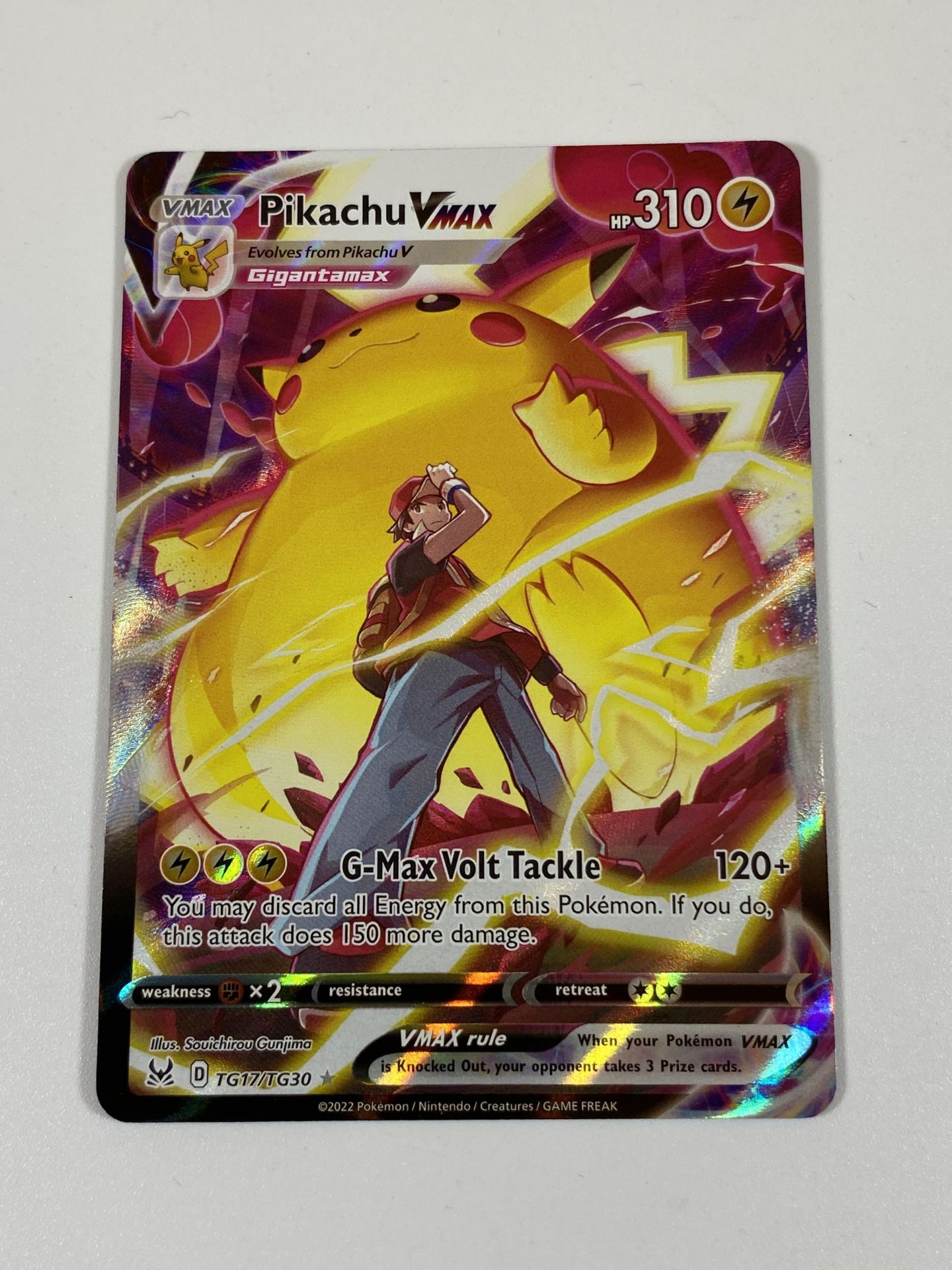 A PIKACHU VMAX TG17/TG30 RARE FULL ART CARD