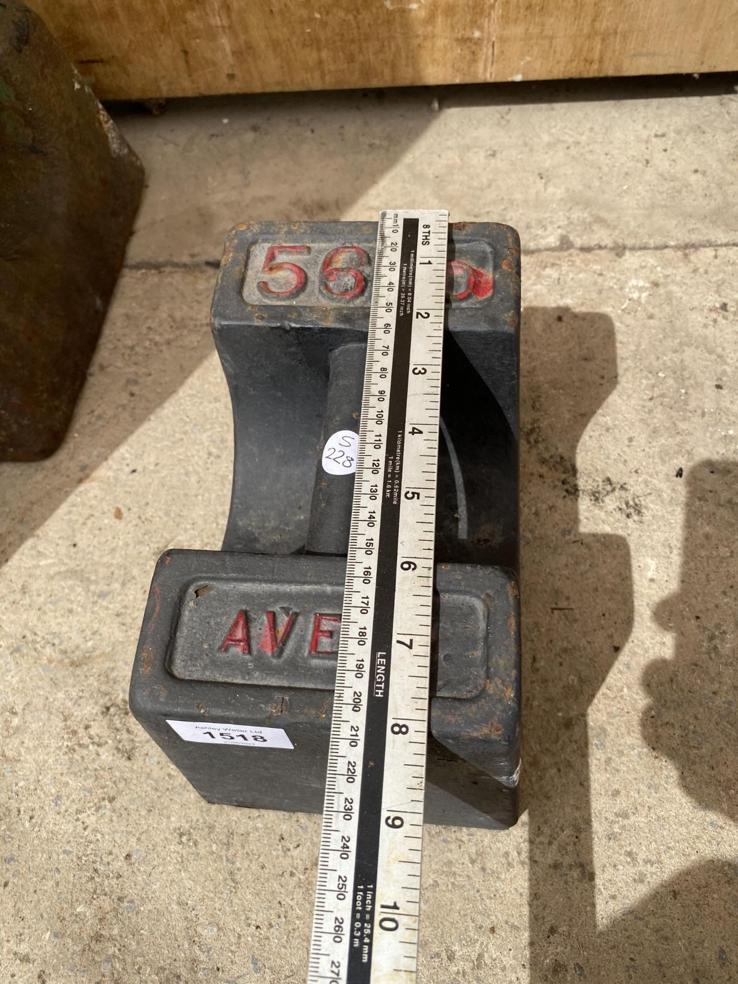 A VINTAGE AVERY 56LB WEIGHT - Image 2 of 3