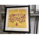 A FRAMED PENCIL SIGNED LIMITED EDITION IRENE GEORGE PRINT TITLED 'MASTERPIECE'