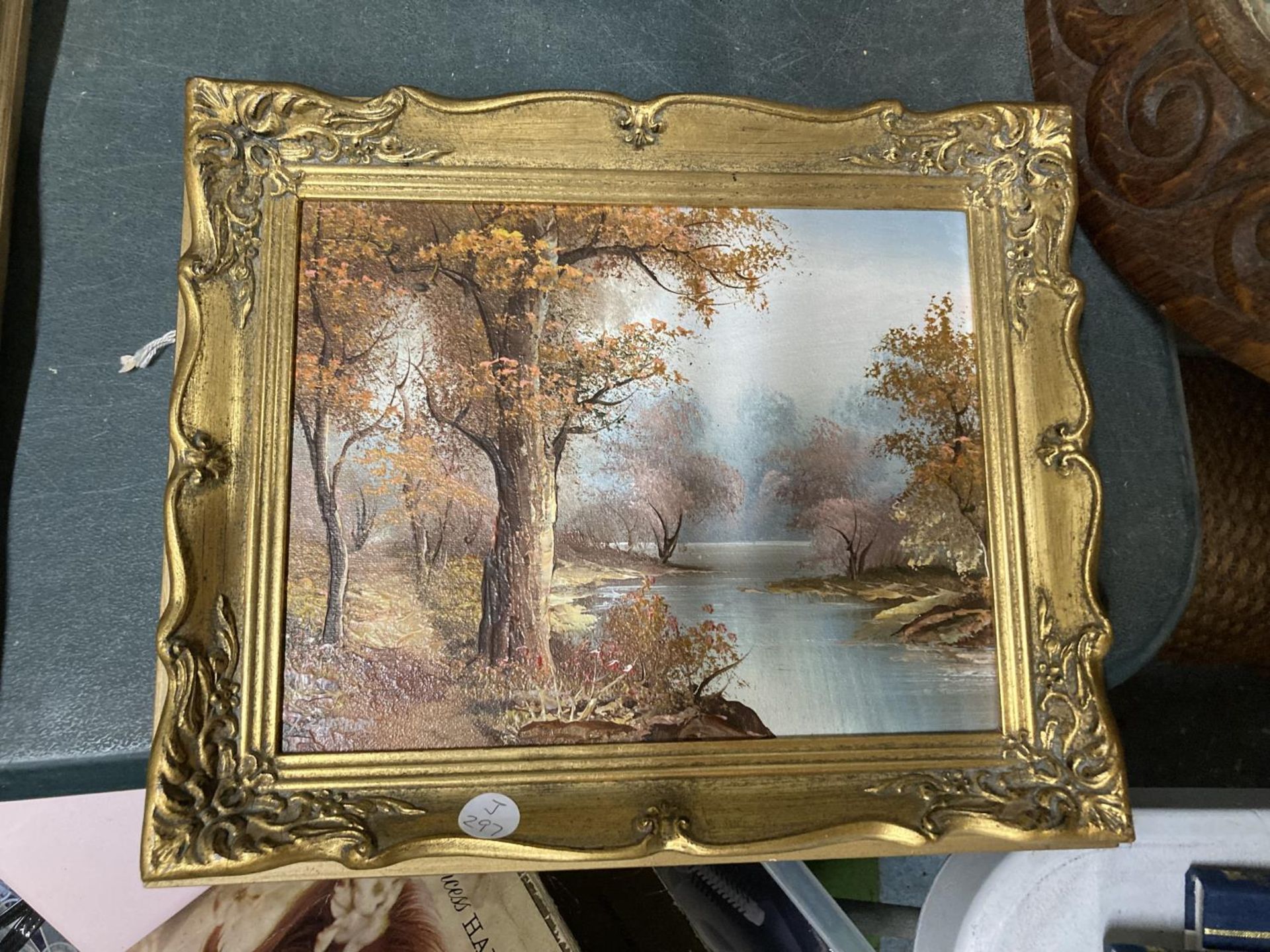 A GROUP OF MODERN GILT FRAMED OIL PAINTINGS, UNSIGNED - Image 5 of 5