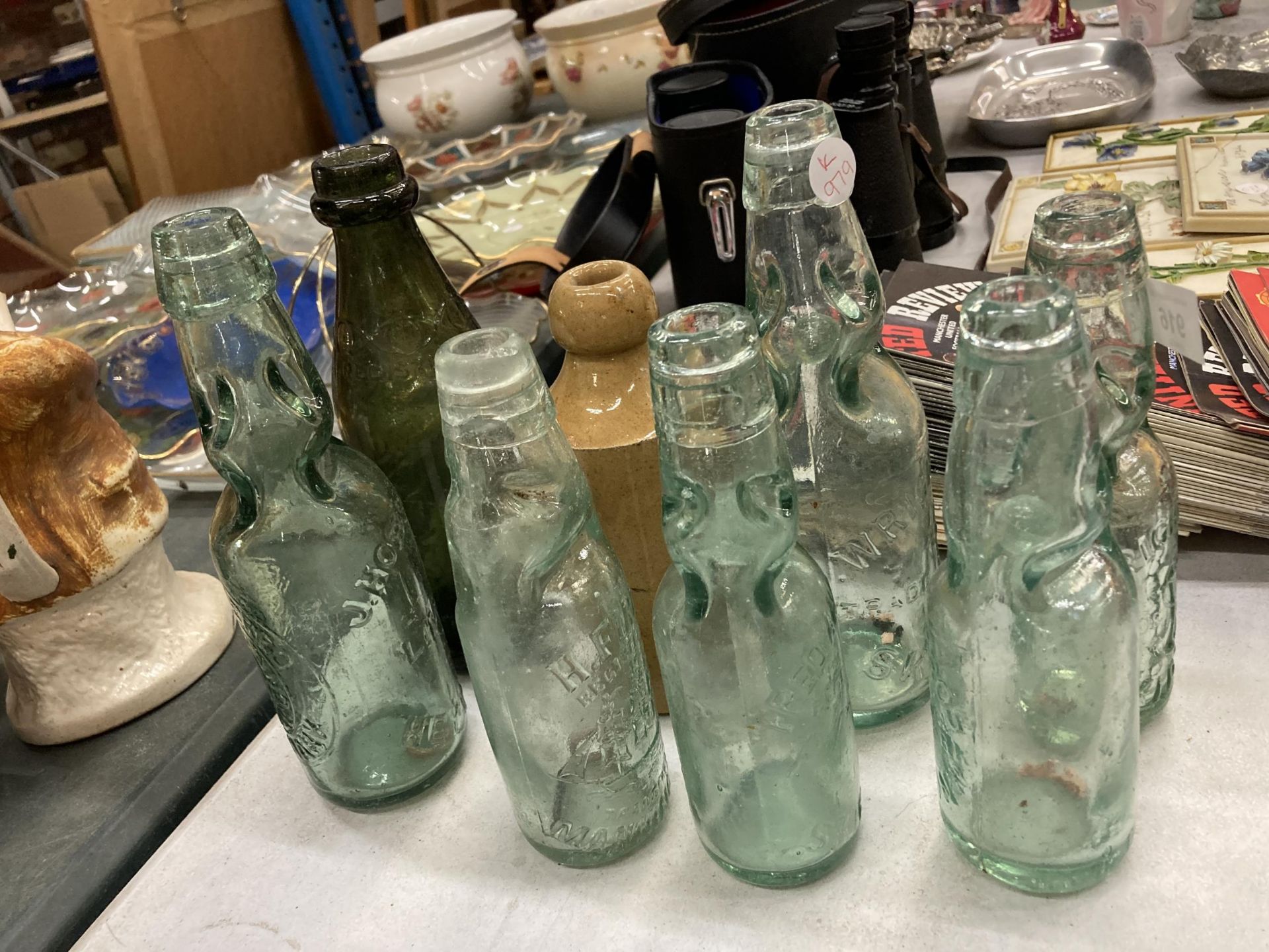 A QUANTITY OF VINTAGE ADVERTISING BOTTLES - Image 2 of 3