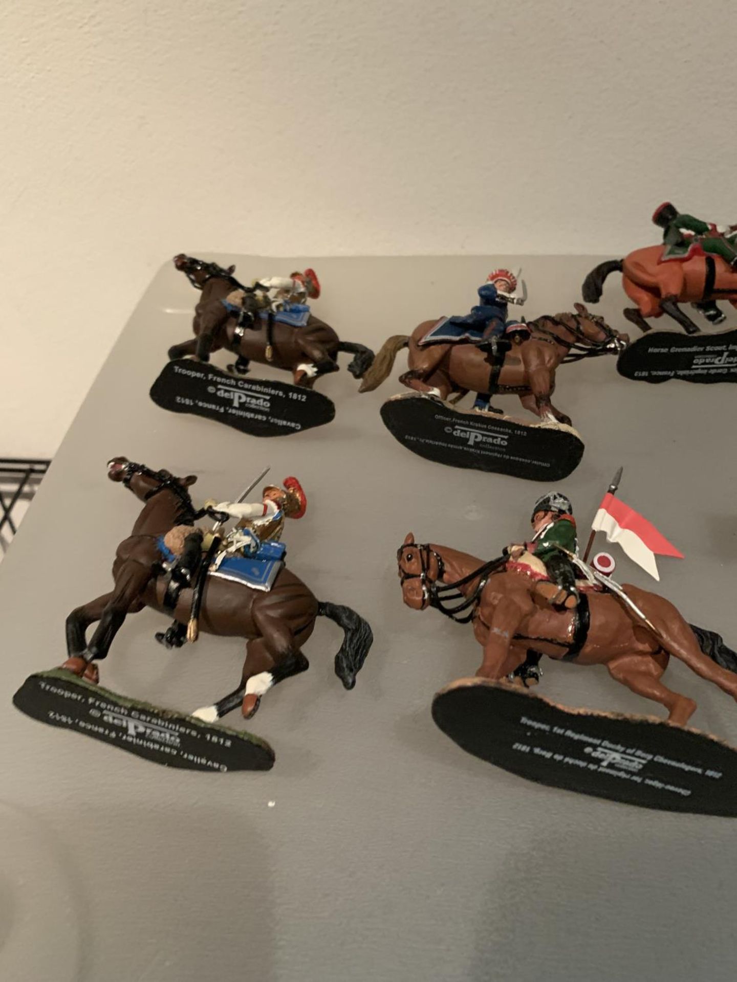 ELEVEN DEL PRADO DIE CAST NAPOLIONIC ERA FIGURES OF FRENCH SOLDIERS ON HORSEBACK - Image 4 of 6