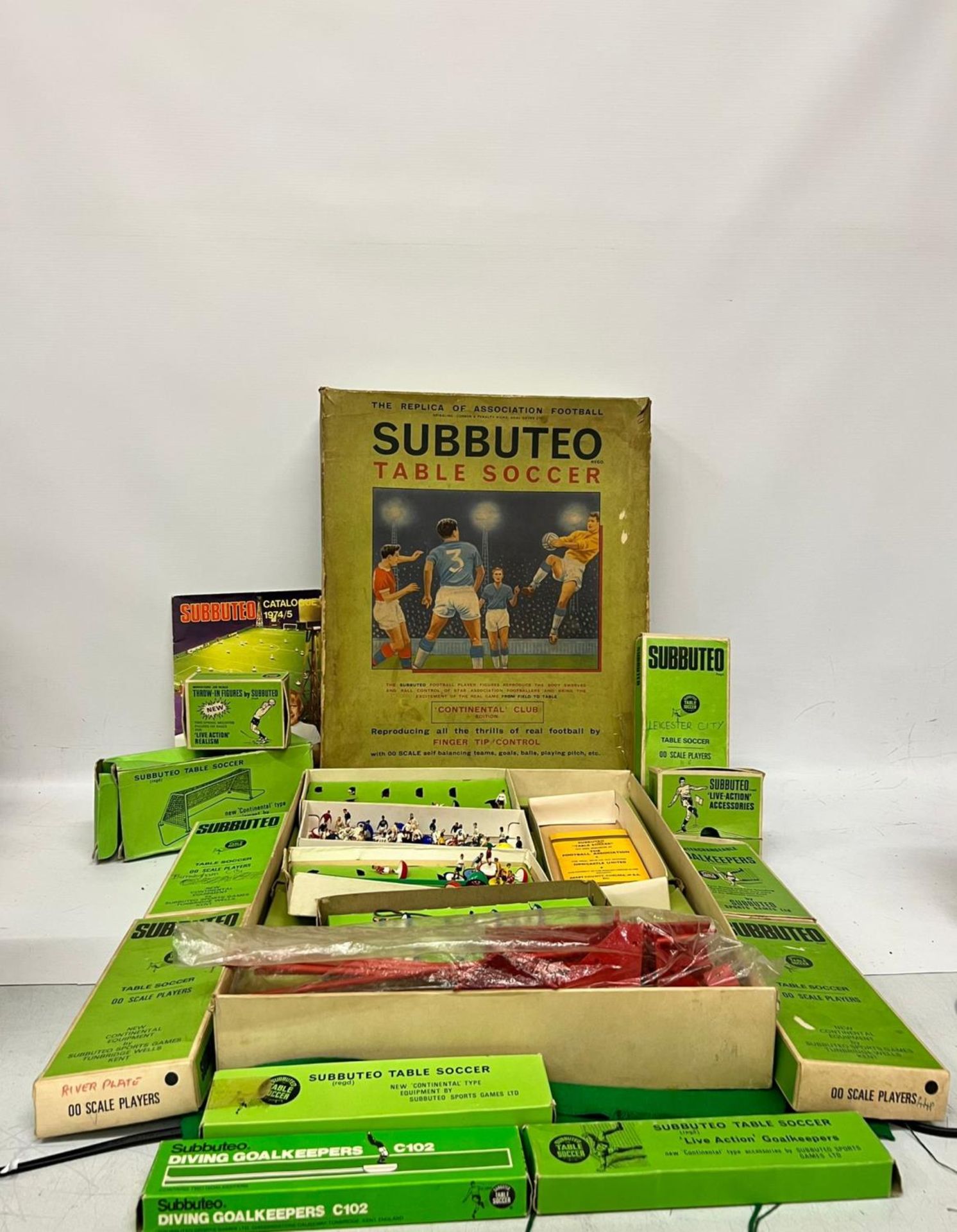 A LARGE QUANTITY OF VINTAGE SUBBUTEO ITEMS - TEAMS, PART TEAMS PITCH, THROW INS, NETS ETC - Image 2 of 8