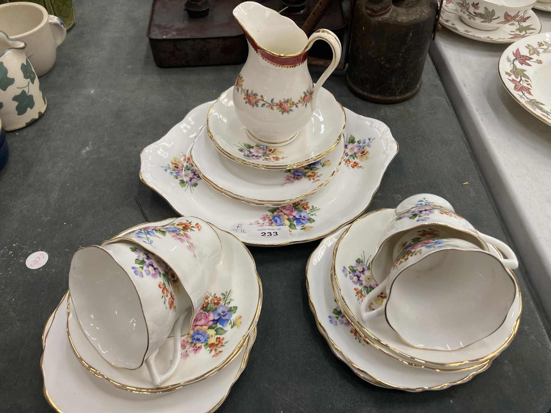 AN IMPERIA BONE CHINA PART TEA SET