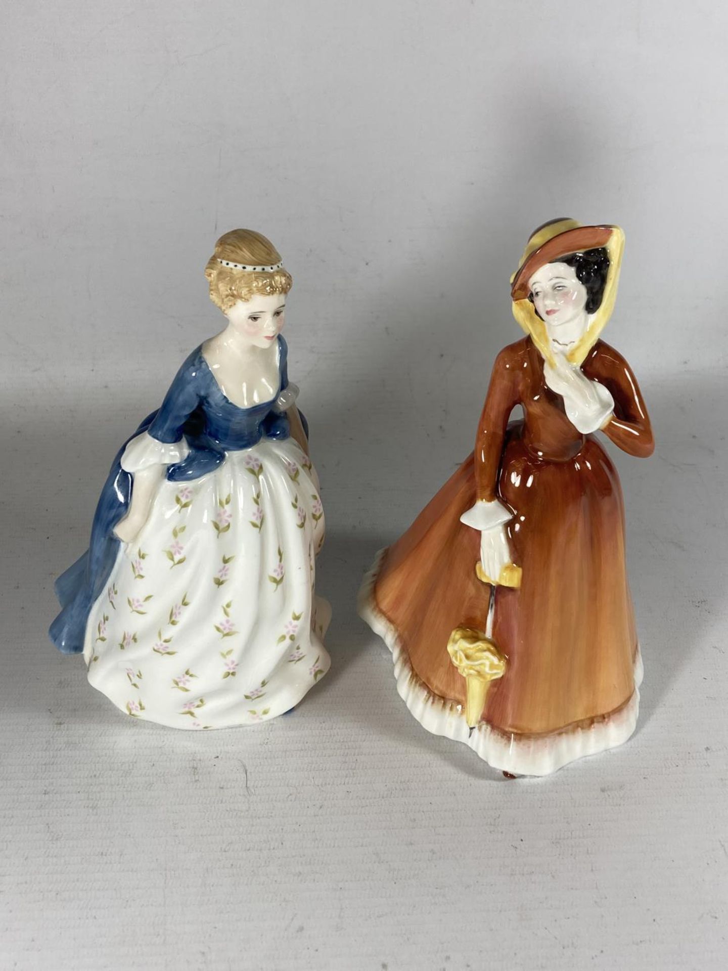 TWO ROYAL DOULTON FIGURES ALISON (SECOND) AND JULIA