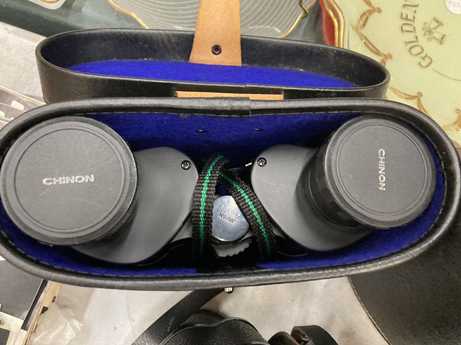 TWO PAIRS OF BINOCULARS IN CASES - GLIDER AND CHINON - Image 3 of 4