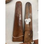 TWO VINTAGE LEATHER HOLDERS