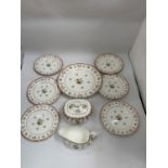 A QUANTITY OF WEDGWOOD 'BIANCA' TO INCLUDE A CAKE PLATE, SIDE PLATES, CREAM JUG AND SUGAR BOWL