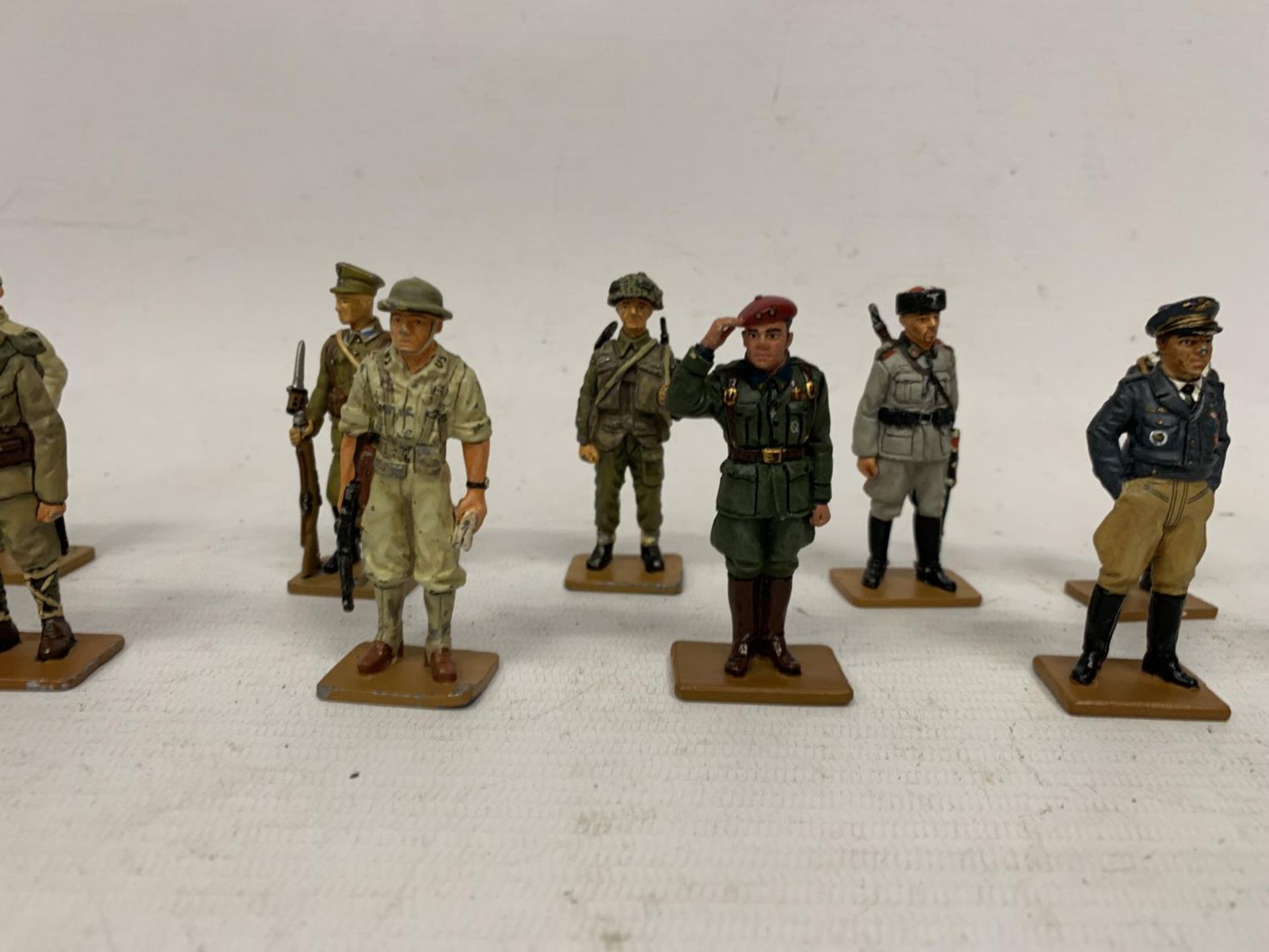 TWELVE DEL PRADO DIE CAST WORLD WAR TWO FIGURES OF SOLDIERS TO INCLUDE USSR, CANADIAN, JAPANESE, - Image 3 of 8