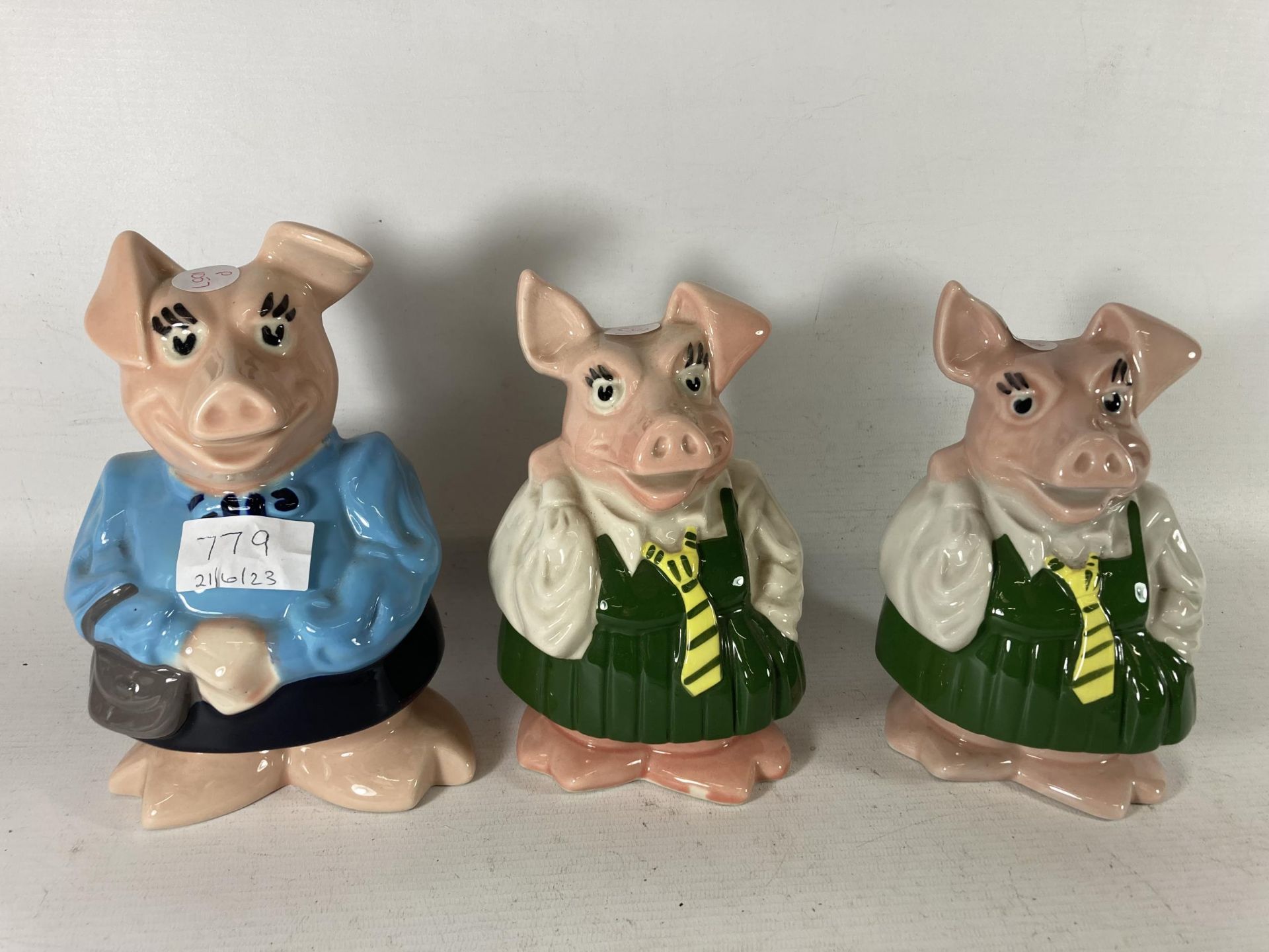 THREE WADE NAT WEST PIGGY BANKS