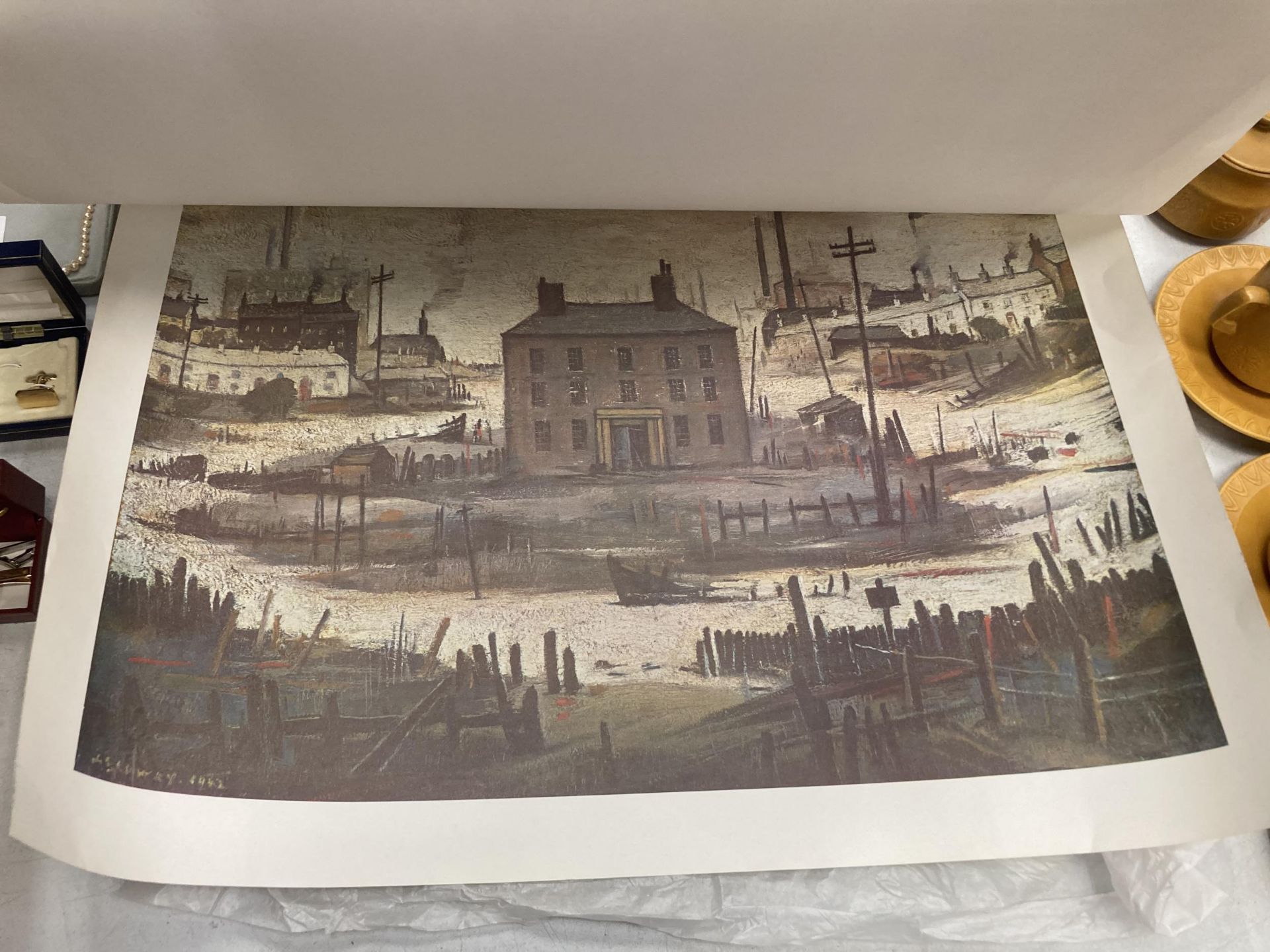 A GROUP OF L.S. LOWRY UNFRAMED PRINTS, THE LONELY HOUSE ETC - Image 3 of 3
