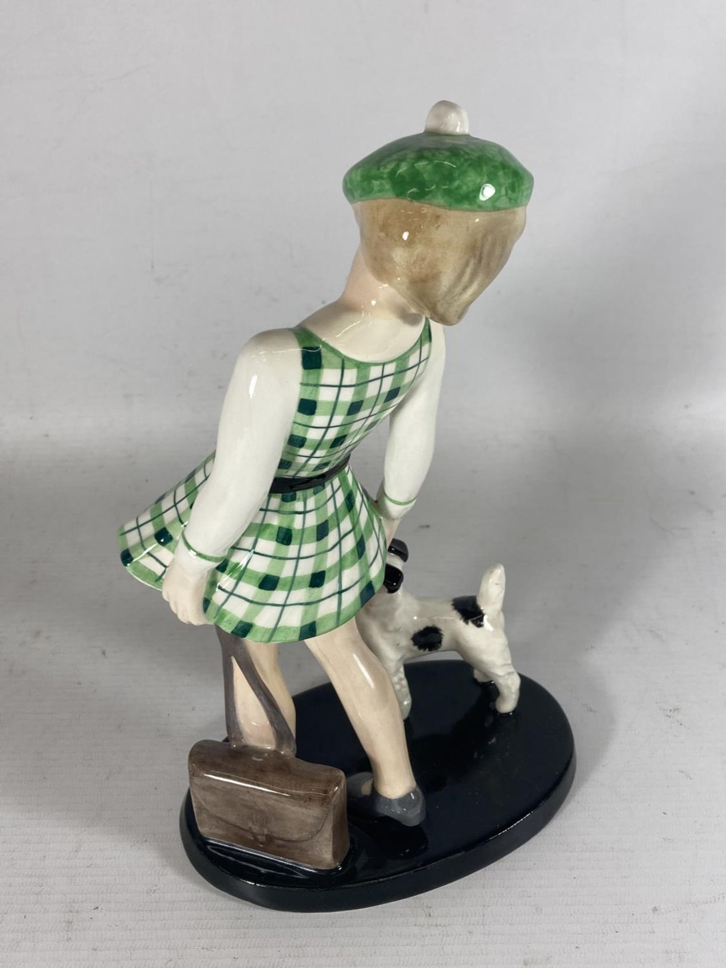 A GOLDSCHEIDER WEIN CLAIRE WEISS FIGURE OF A GIRL AND A TERRIER - Image 2 of 3