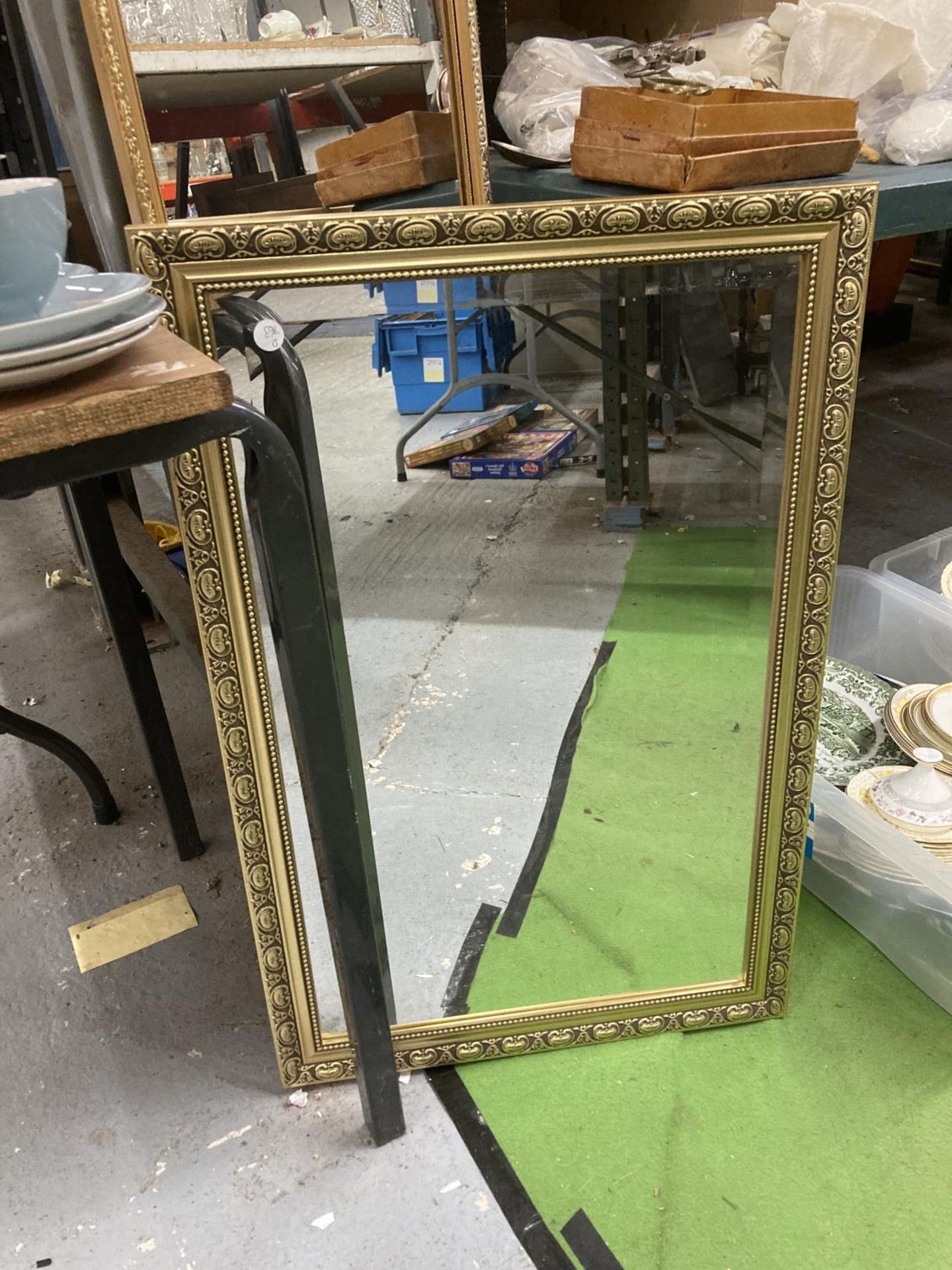 TWO GILT FRAMED MIRRORS - Image 2 of 5