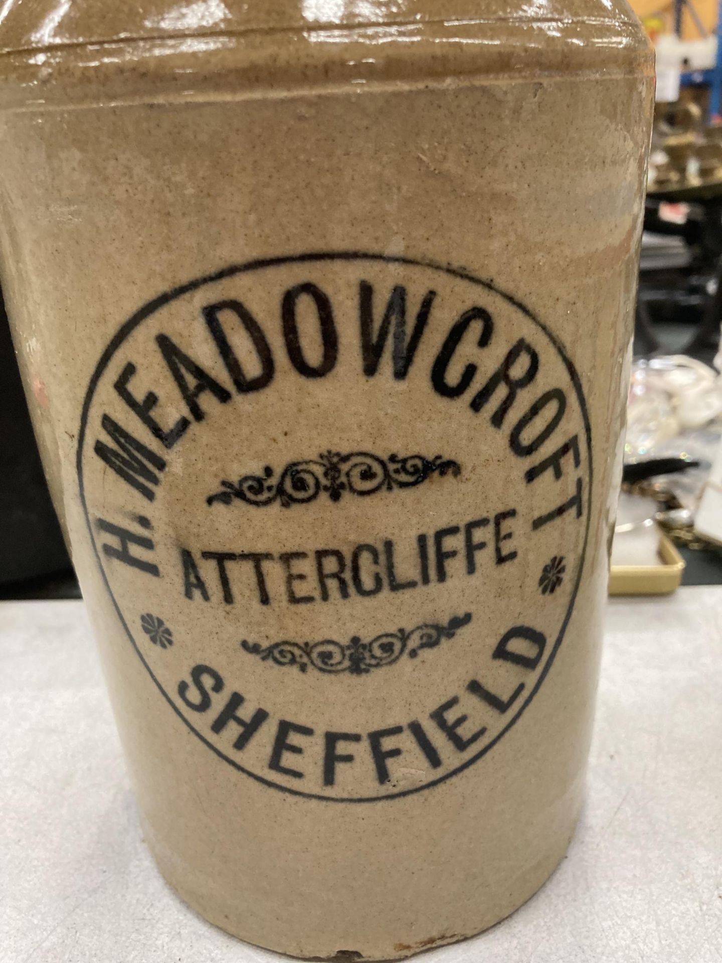 A H MEADOWCROFT, SHEFFIELD FLAGON HEIGHT 28CM - Image 2 of 3