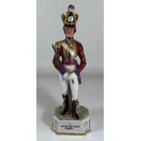 AN OFFICERS 3RD GUARD REGIMENT POTTERY SOLDIER FIGURE, HEIGHT 30CM