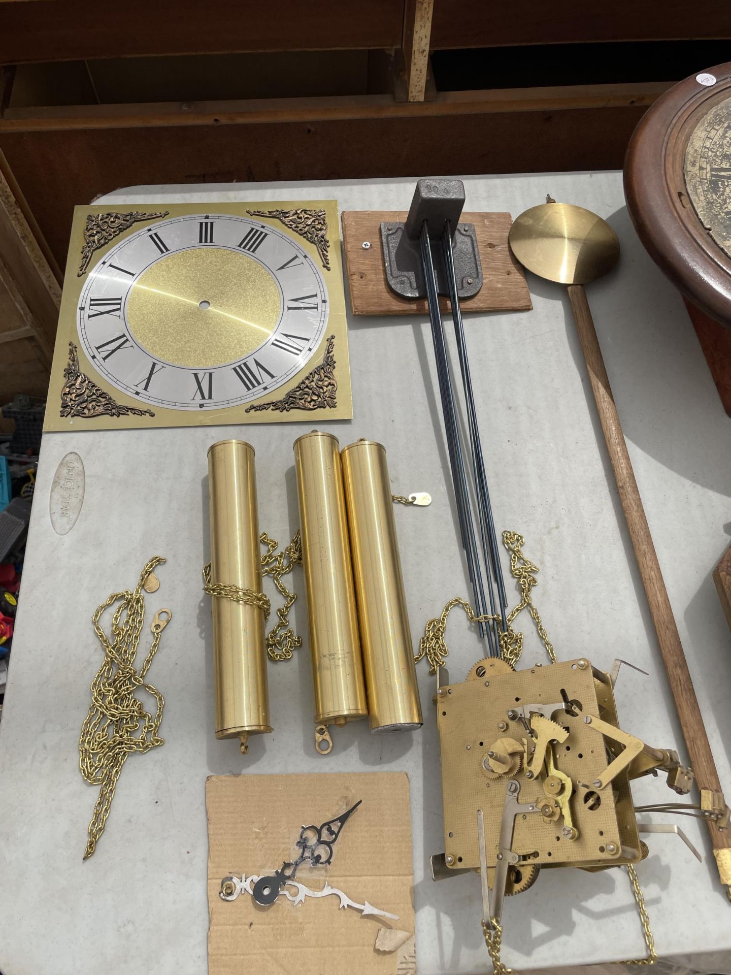 A LARGE ASSORTMENT OF VINTAGE CLOCK SPARES - Image 2 of 2