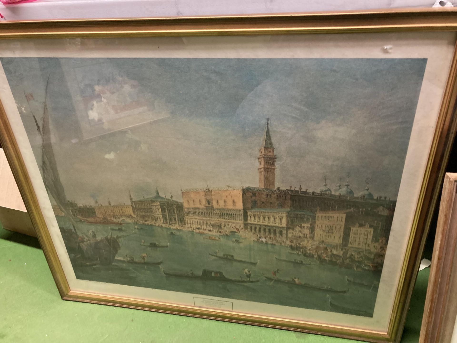 A PENCIL SKETCH OF SHEEP SIGNED K SCHRODER 27/3/22 PLUS A PRINT OF VENICE - Image 4 of 5