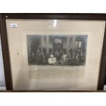 A VINTAGE PHOTOGRAPH OF A FAMILY BY R. S. ARNOLD, MARKET DRAYTON