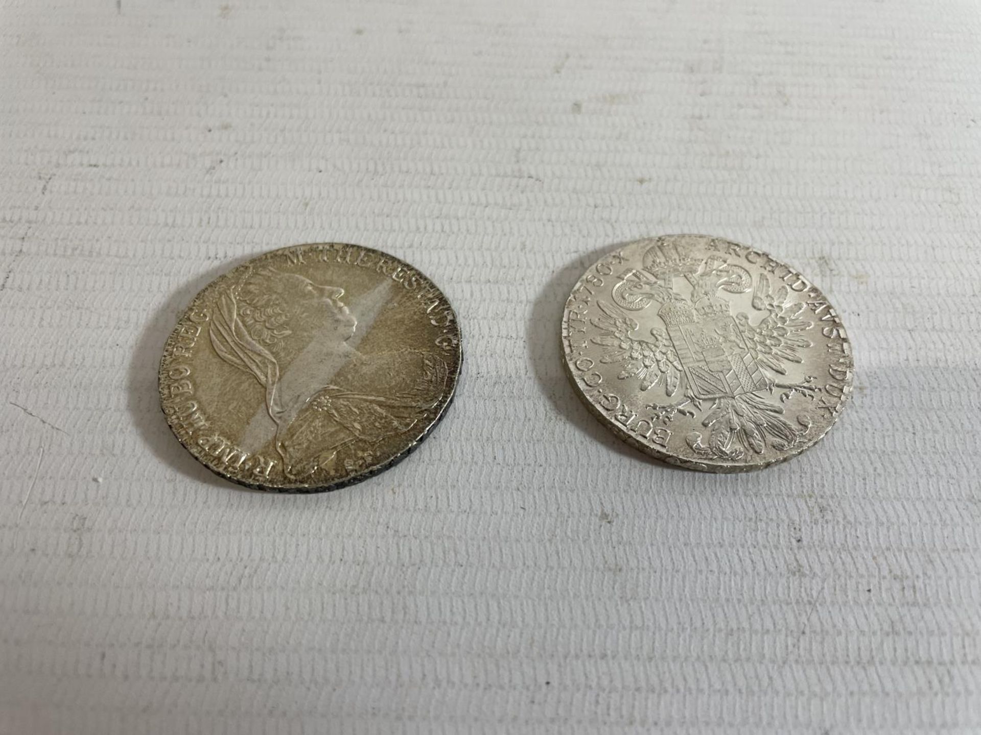 AUSTRIA , 4 X MARIE THERESA THALER SILVER COINS . - Image 2 of 3