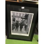 A FRAMED BLACK AND WHITE PRINT, 'RUMOURS' LIMITED EDITION FROM THE PARIS COLLECTION