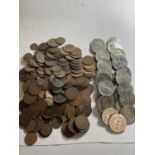 A LARGE QUANTITY OF ROYAL COMMEMORATIVE CROWNS, PRE-DECIMAL PENNIES, ETC